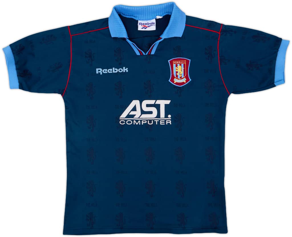 1995-97 Aston Villa Away Shirt - 8/10 - (L.Boys)
