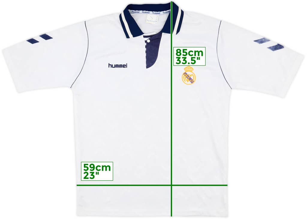 1992-93 Real Madrid Home Shirt - 8/10 - (XL)