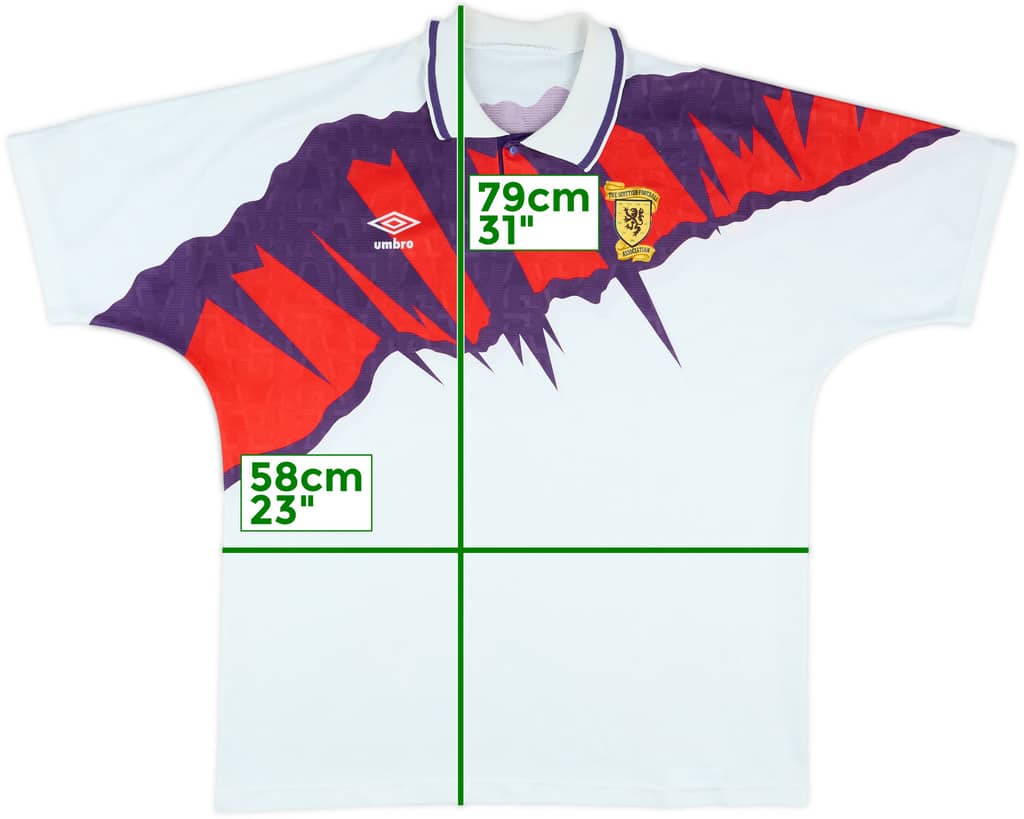 1991-93 Scotland Away Shirt - 8/10 - (XL)