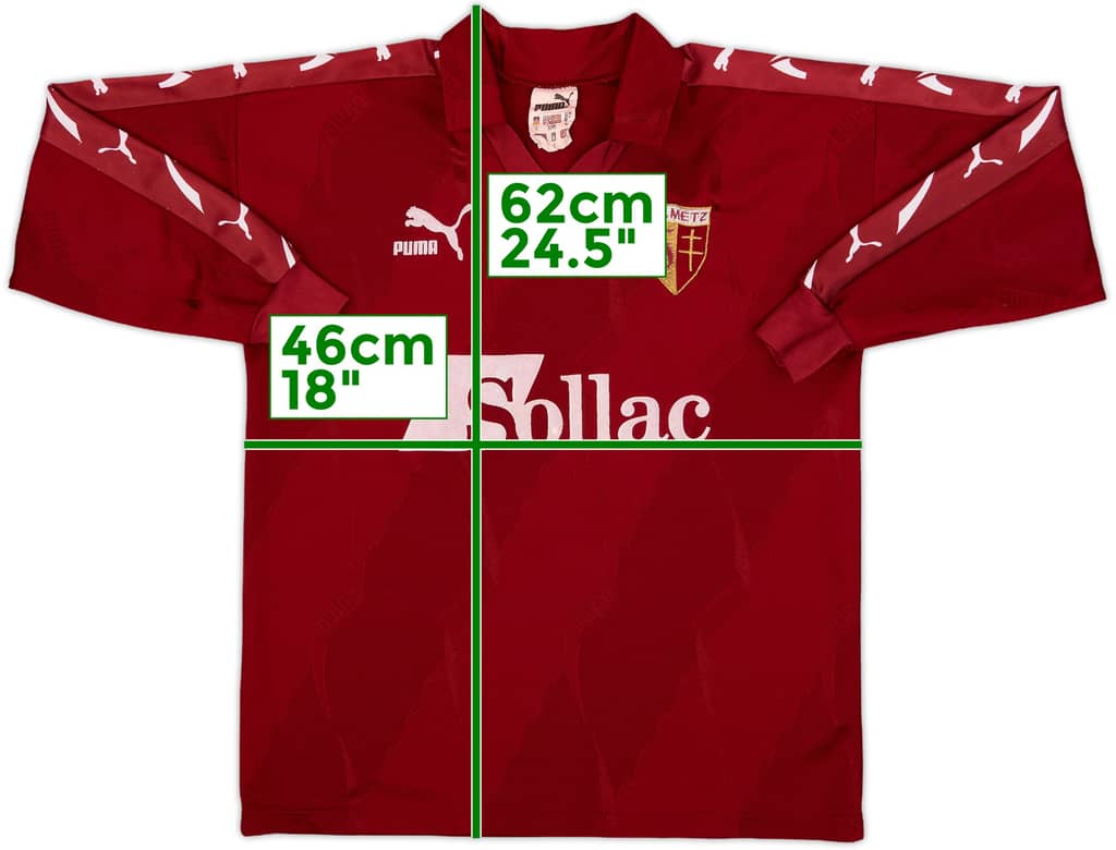 1994-95 Metz Home L/S Shirt - 9/10 - (S)
