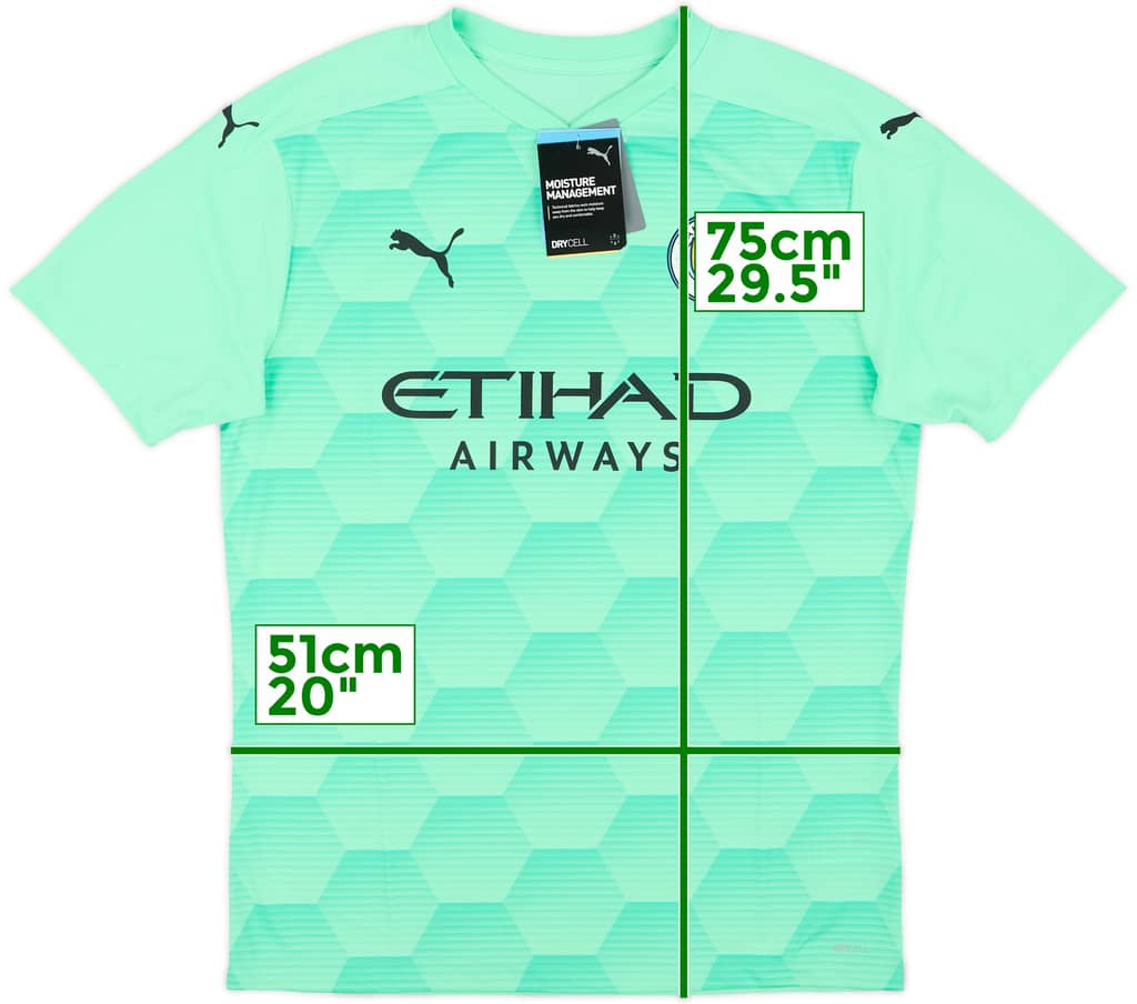 2020-21 Manchester City Player Issue GK S/S Shirt (L)