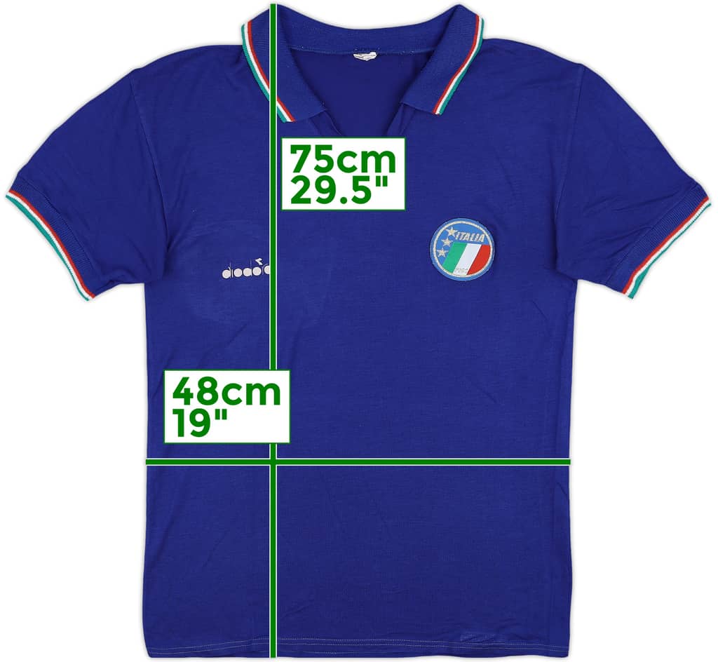 1986-91 Italy Home Shirt - 5/10 - (XL)
