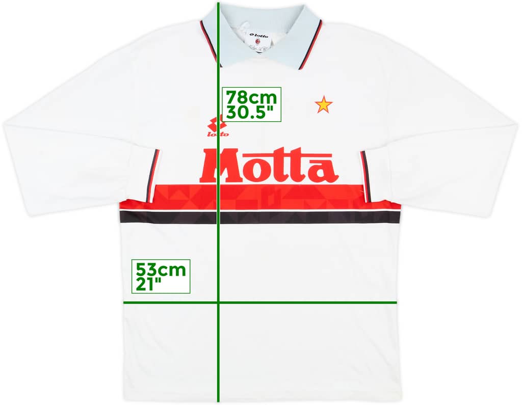 1993-94 AC Milan Away L/S Shirt - 6/10 - (XL)