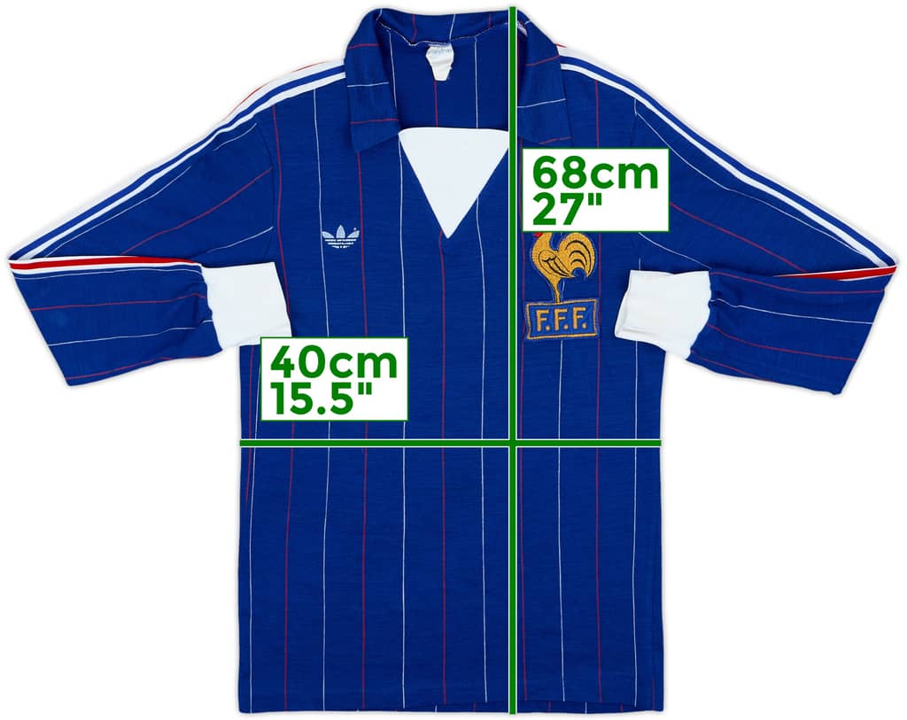 1980-82 France Home L/S Shirt - 8/10 - (S)