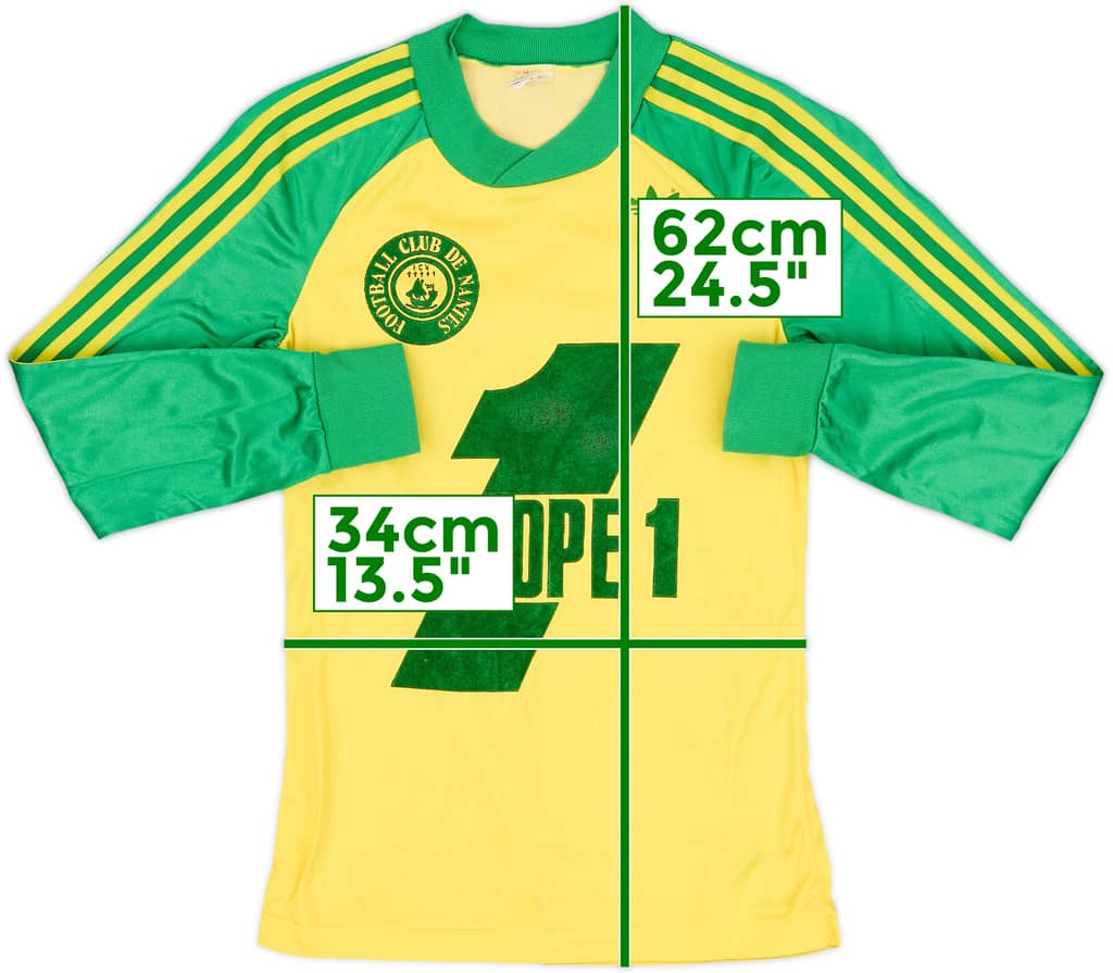 1978-79 Nantes Home L/S Shirt - 9/10 - (M.Boys)