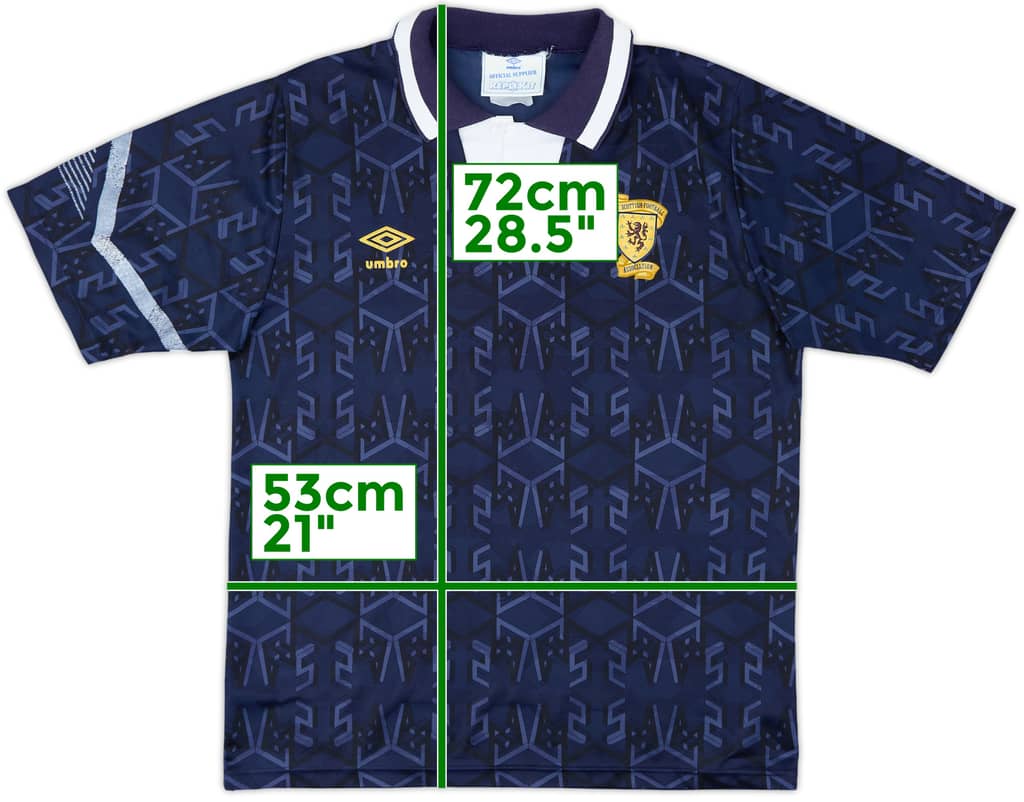1991-94 Scotland Home Shirt - 8/10 - (L)