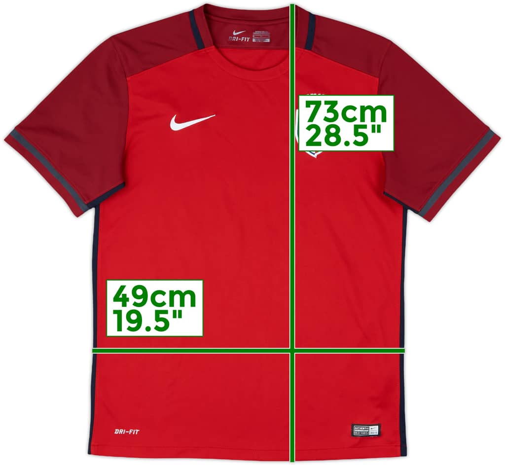 2015-16 Lille Nike Training Shirt - 8/10 - (M)