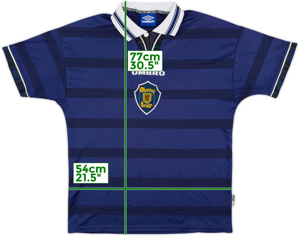 1998-00 Scotland Home Shirt - 8/10 - (L)