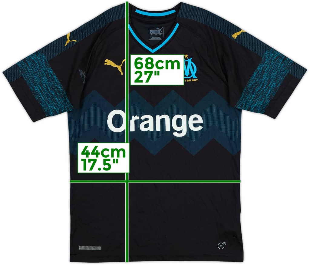 2018-19 Olympique Marseille Away Shirt - 4/10 - (S)