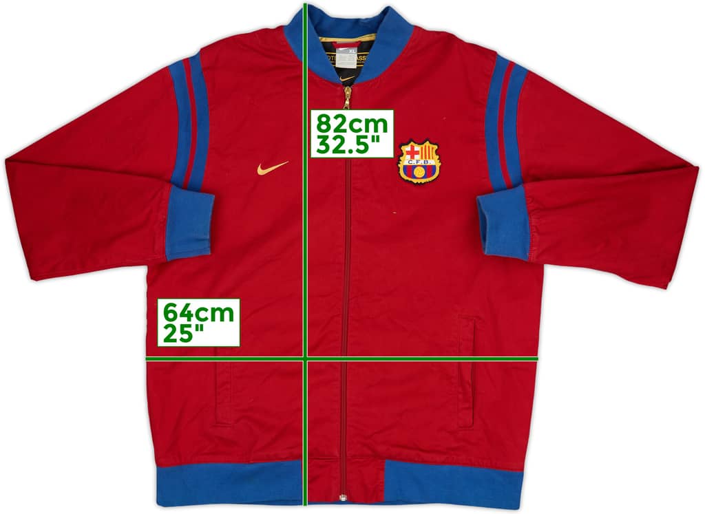 2007-08 Barcelona Nike Football Classics Bomber Jacket - 8/10 - (XL)
