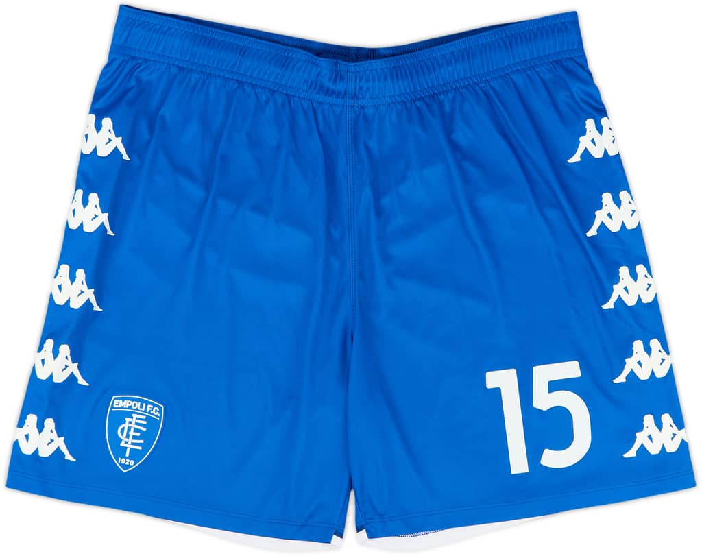 2021-22 Empoli Player Issue Home Shorts #15 - 9/10 - (XL)