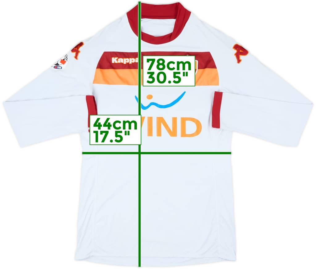 2009-10 Roma Away L/S Shirt - 5/10 - (M)
