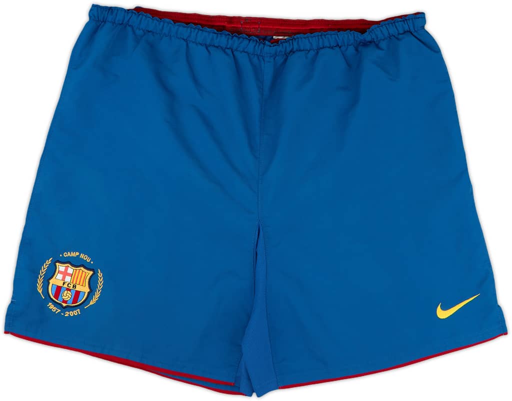 2007-08 Barcelona Home Shorts - 8/10 - (M)