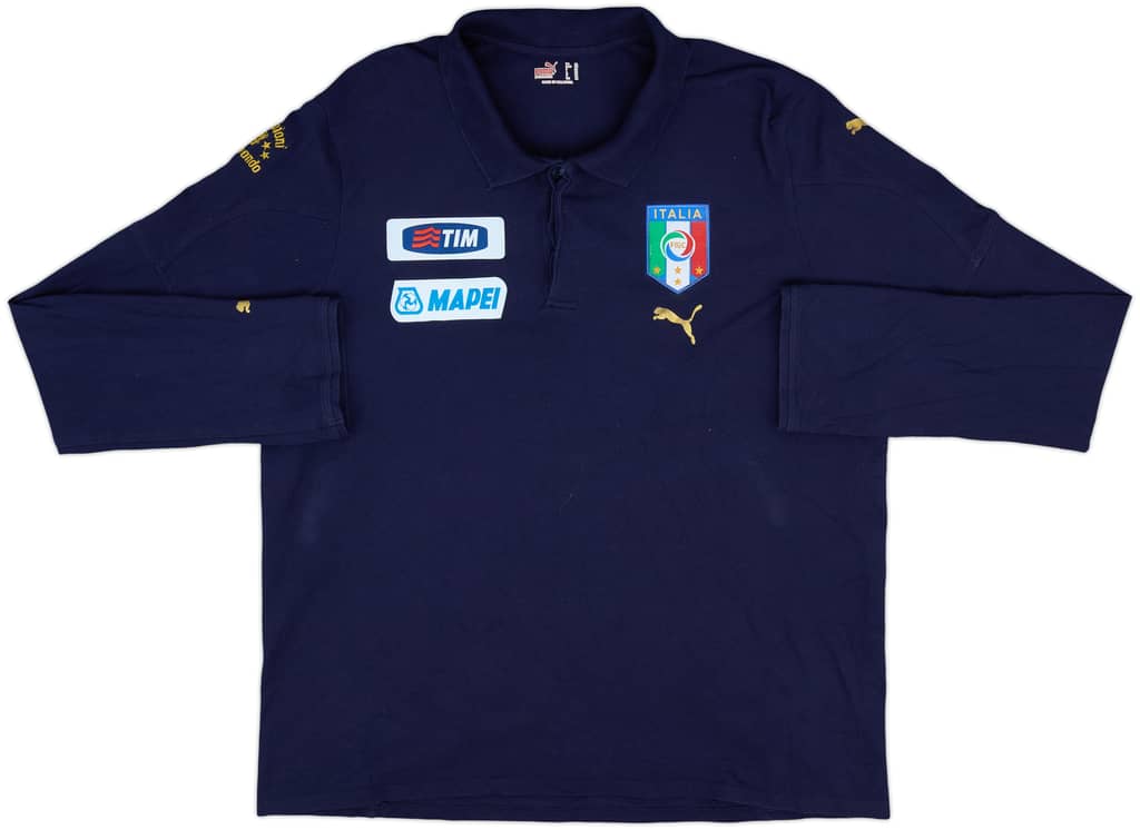 2014-15 Italy Puma Polo L/S Shirt - 7/10 - (XL)