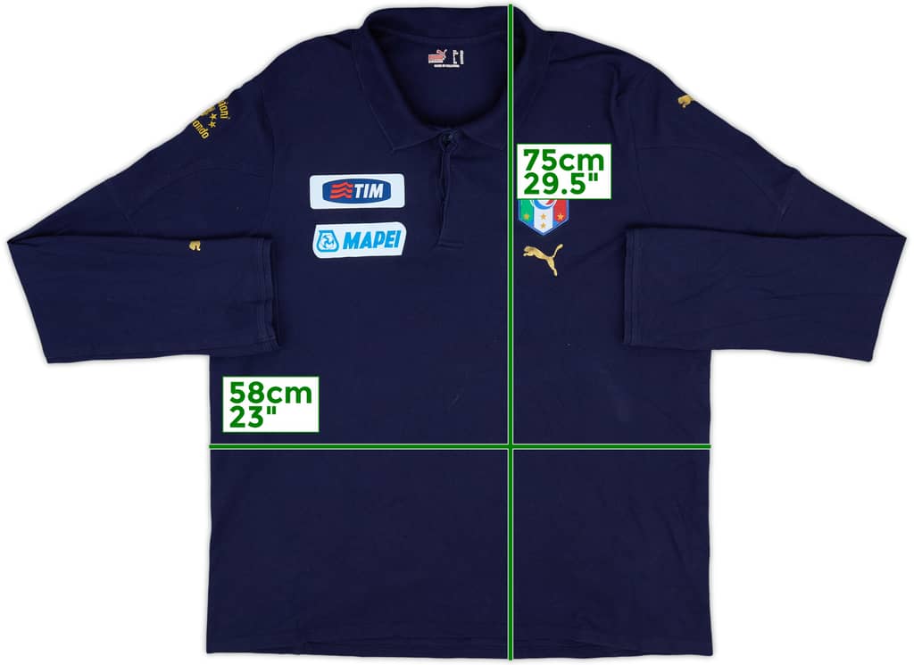 2014-15 Italy Puma Polo L/S Shirt - 7/10 - (XL)
