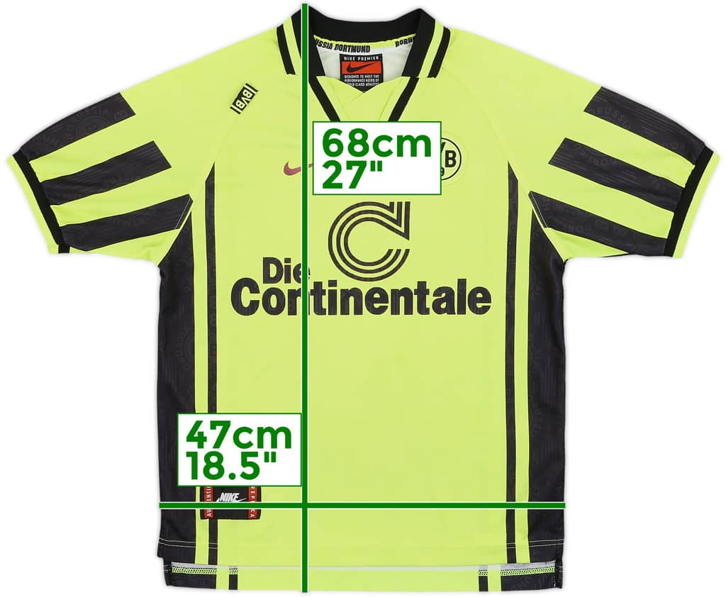 1996-97 Borussia Dortmund Home Shirt - 6/10 - (L.Boys)