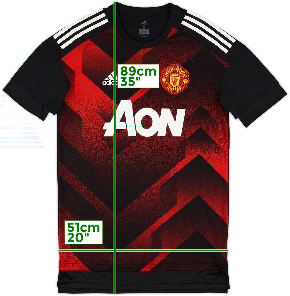 2017-18 Manchester United adidas Training Shirt - 7/10 - (S)