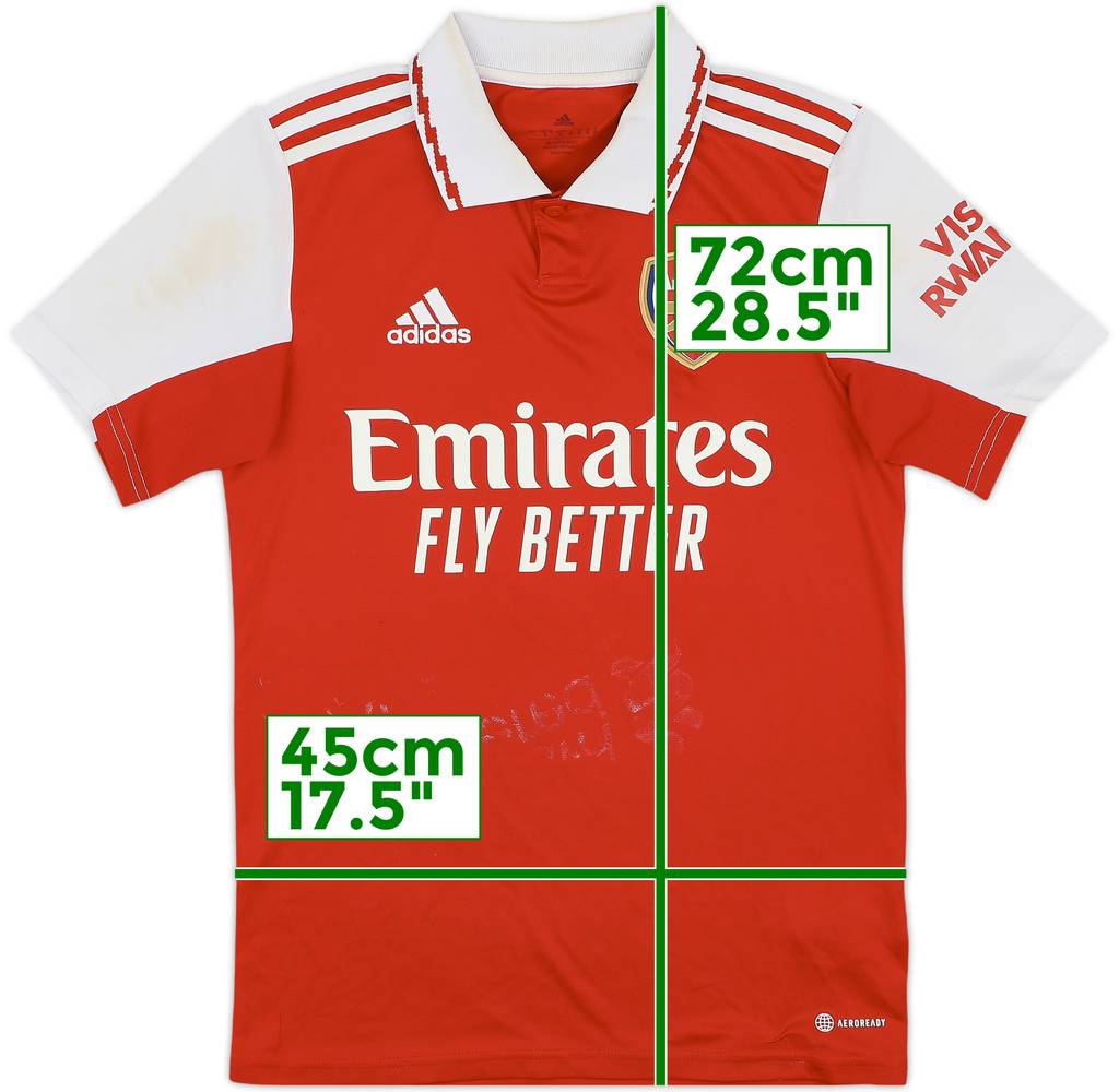 2022-23 Arsenal Home Shirt - 5/10 - (L.Boys)