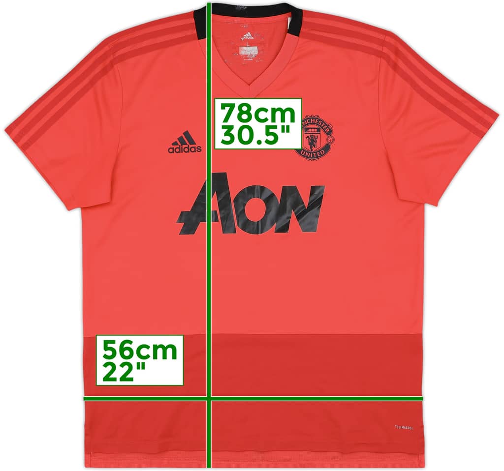 2018-19 Manchester United adidas Training Shirt - 8/10 - (L)