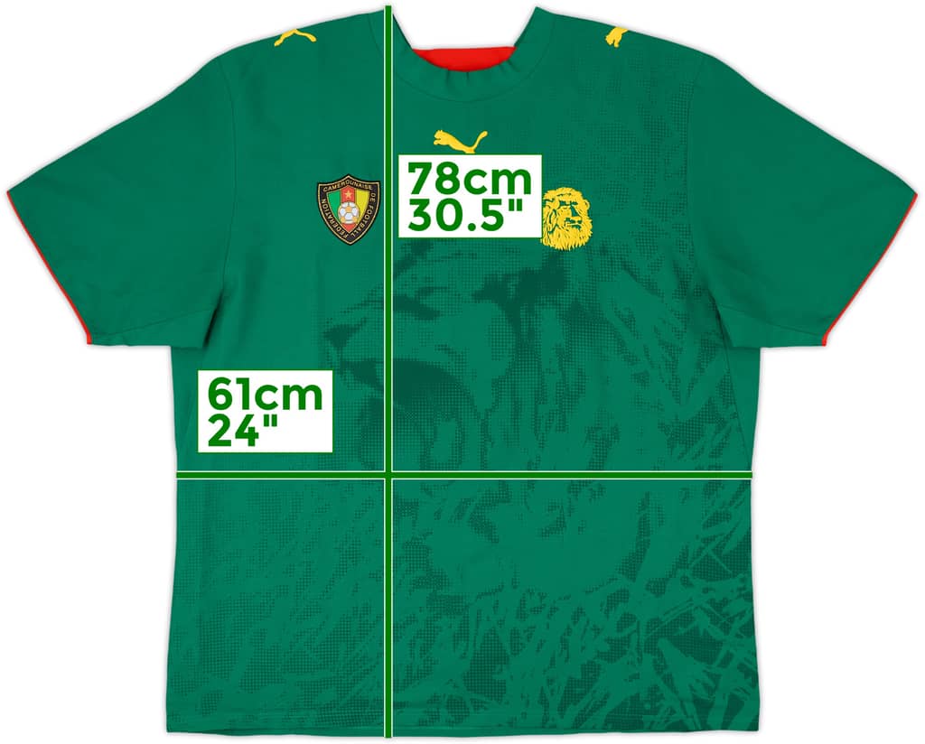 2006-08 Cameroon Home Shirt - 8/10 - (XXL)
