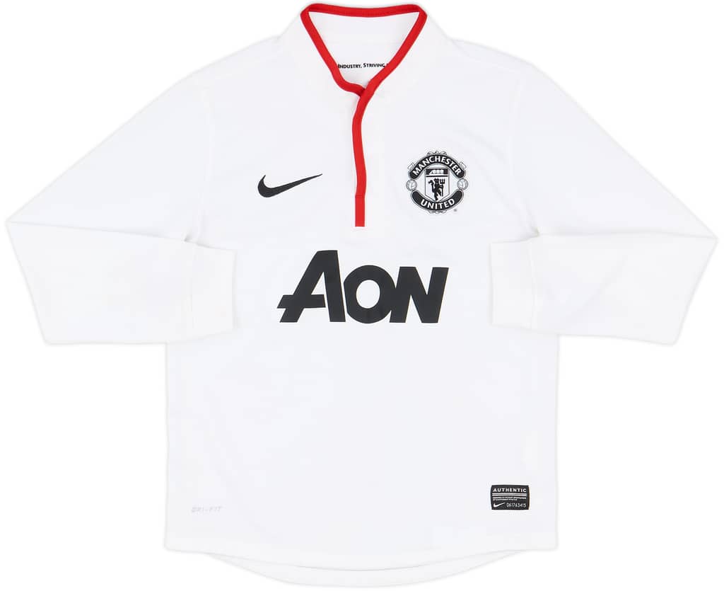 2012-14 Manchester United Away L/S Shirt - 9/10 - (S.Boys)
