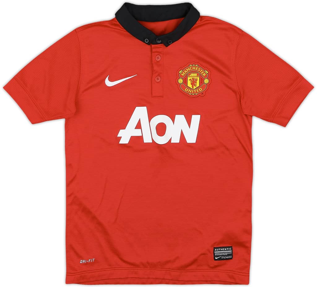 2013-14 Manchester United Home Shirt - 9/10 - (7-8 Years)