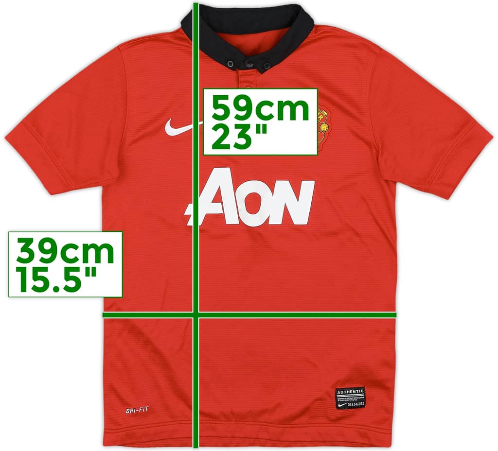 2013-14 Manchester United Home Shirt - 9/10 - (7-8 Years)