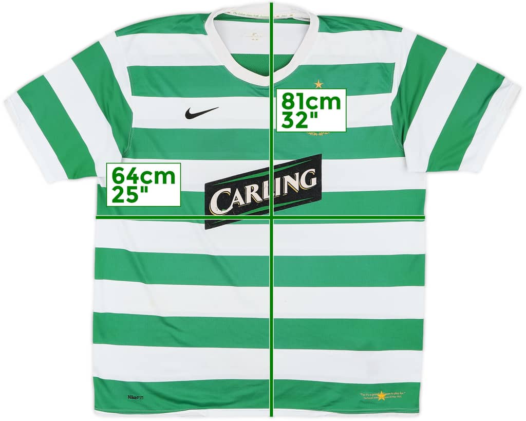 2007-08 Celtic Home Shirt - 4/10 - (XXL)