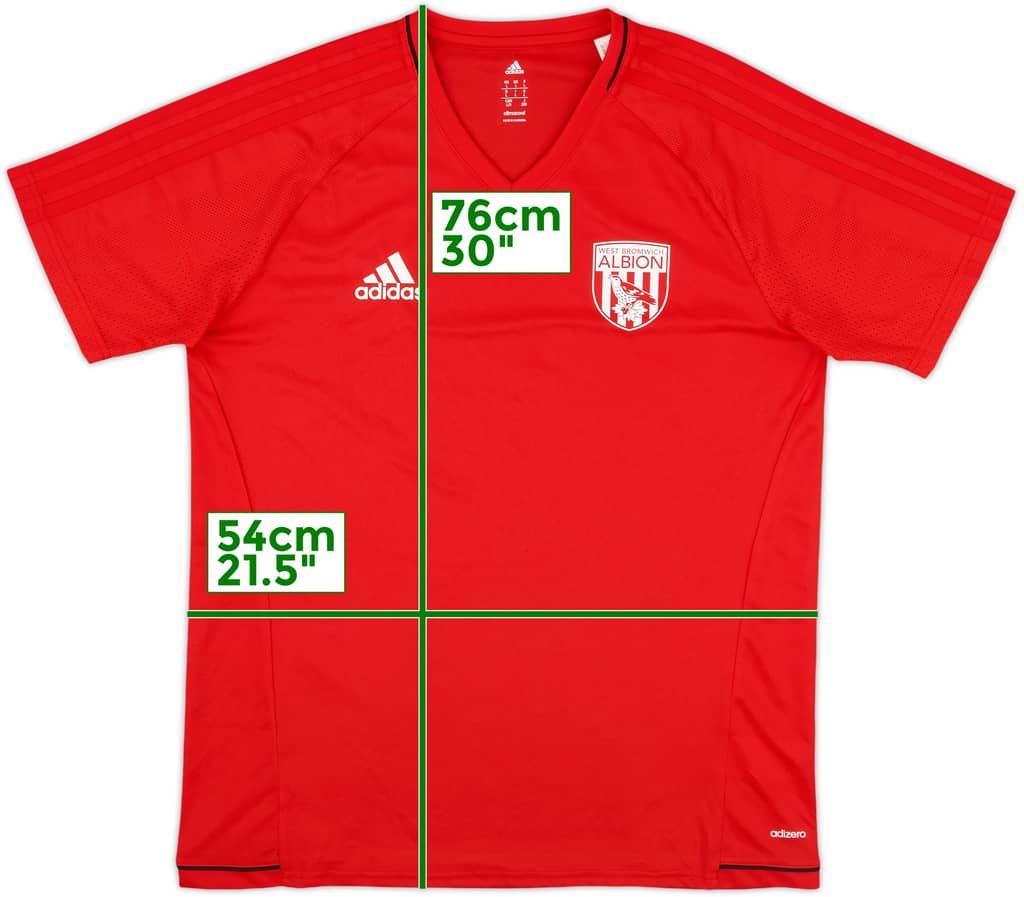 2017-18 West Brom adidas Training Shirt - 8/10 - (L)