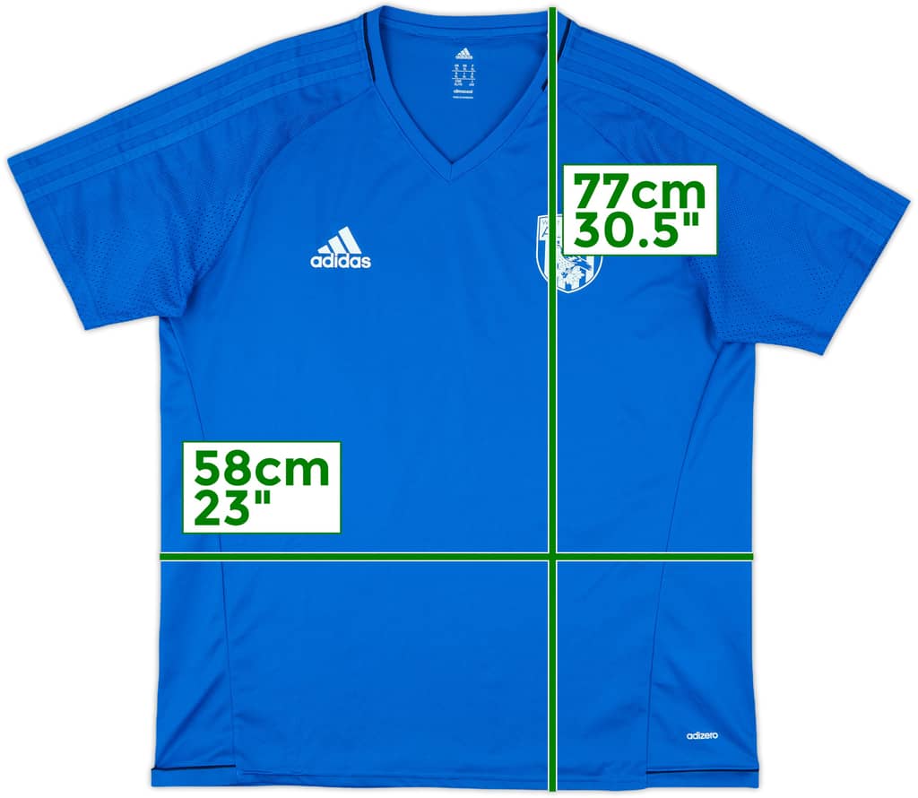 2017-18 West Brom adizero Training Shirt - 9/10 - (XL)