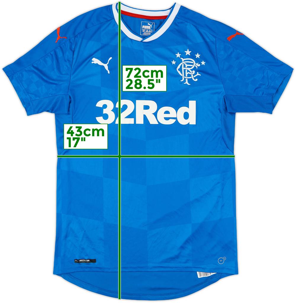2016-18 Rangers Home Shirt - 9/10 - (M)