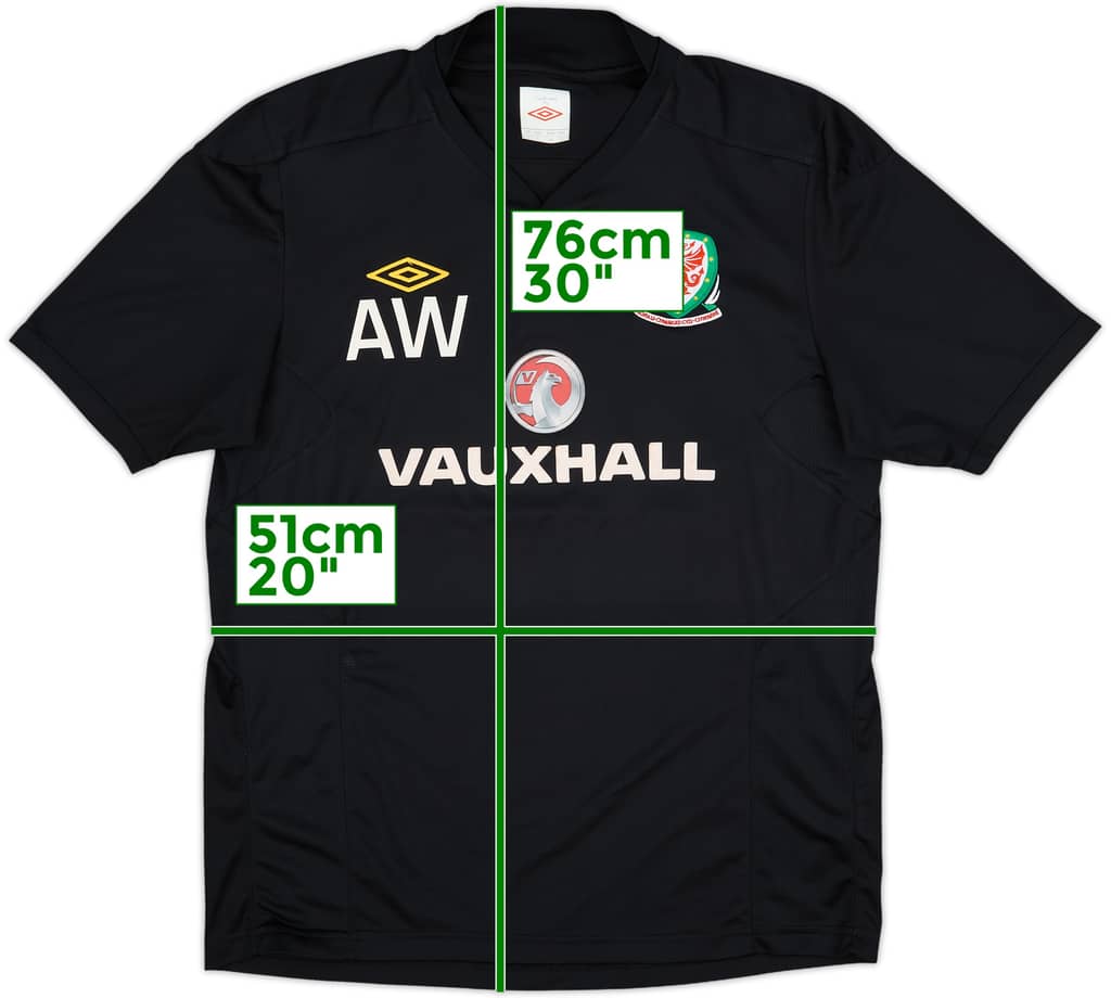 2010-12 Wales Staff Issue Polo Shirt 'AW' - 8/10 - (L)