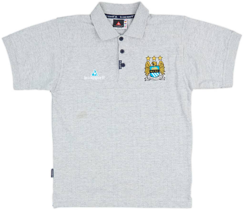 2008-09 Manchester City Le Coq Sportif Polo Shirt - 6/10 - (M.Boys)
