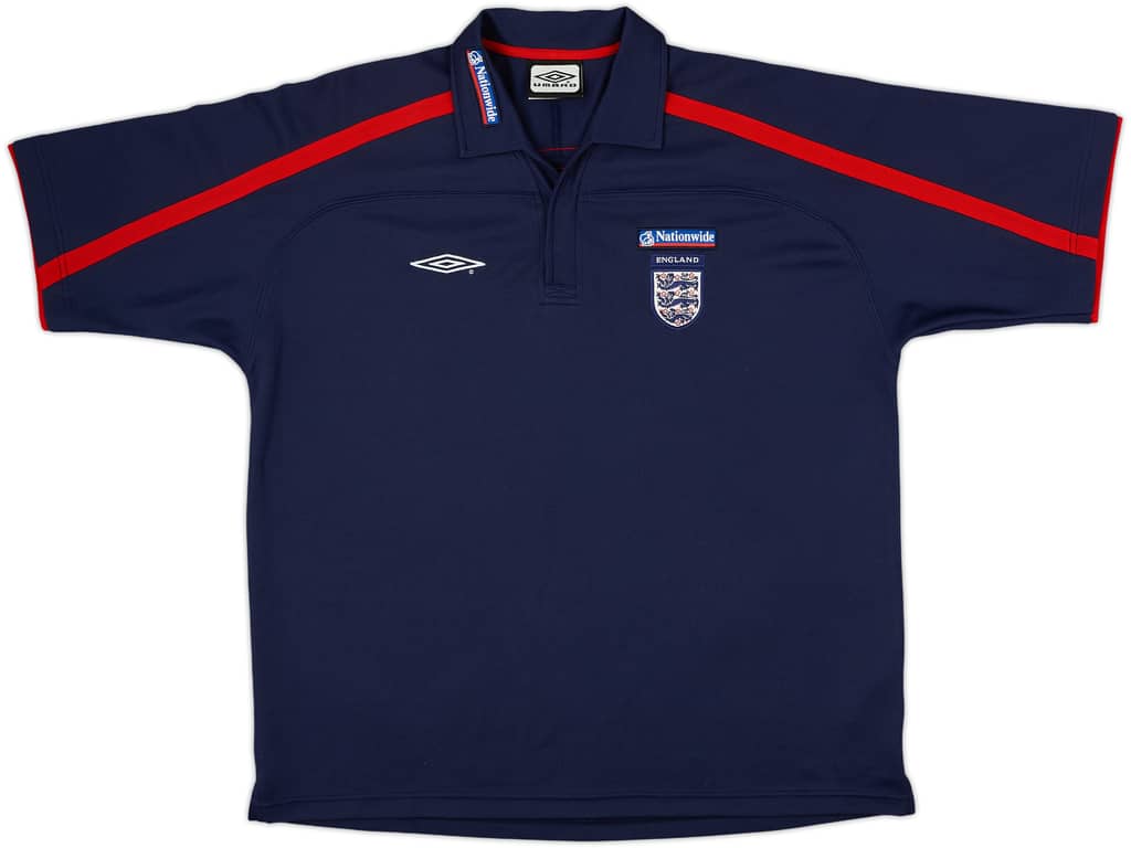 2002-03 England Umbro Polo Shirt - 8/10 - (XL)