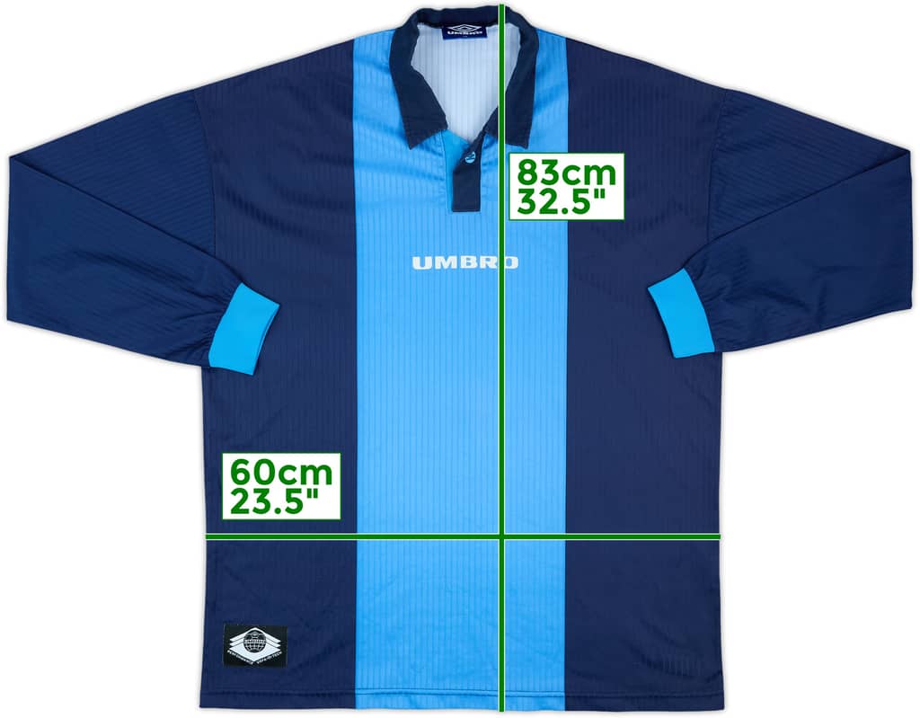 1990s Umbro Template L/S Shirt - 9/10 - (XL)