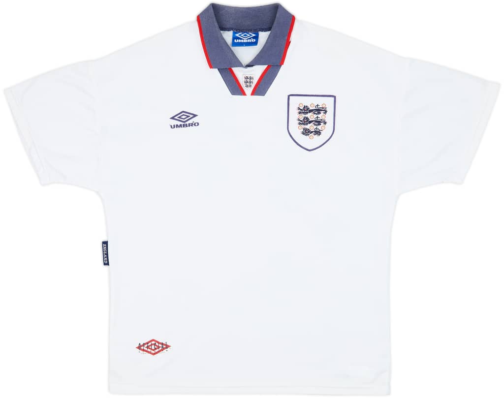 1993-95 England Home Shirt - 6/10 - (L)
