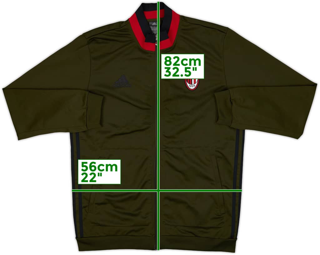2016-17 AC Milan adidas Track Jacket - 9/10 - (L)