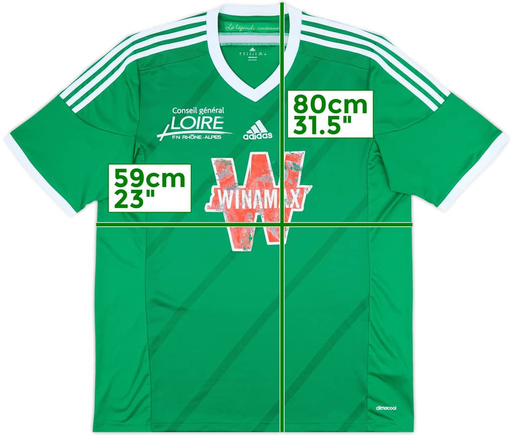 2014-15 St Etienne Home Shirt - 4/10 - (XL)