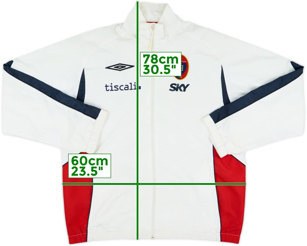 2007-08 Cagliari Umbro Track Jacket - 6/10 - (L)
