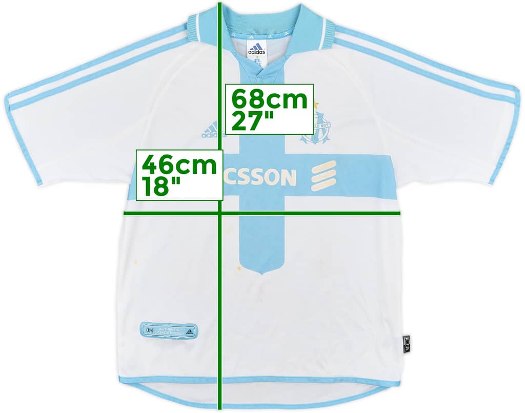 2000-01 Olympique Marseille Home Shirt - 6/10 - (XL.Boys)