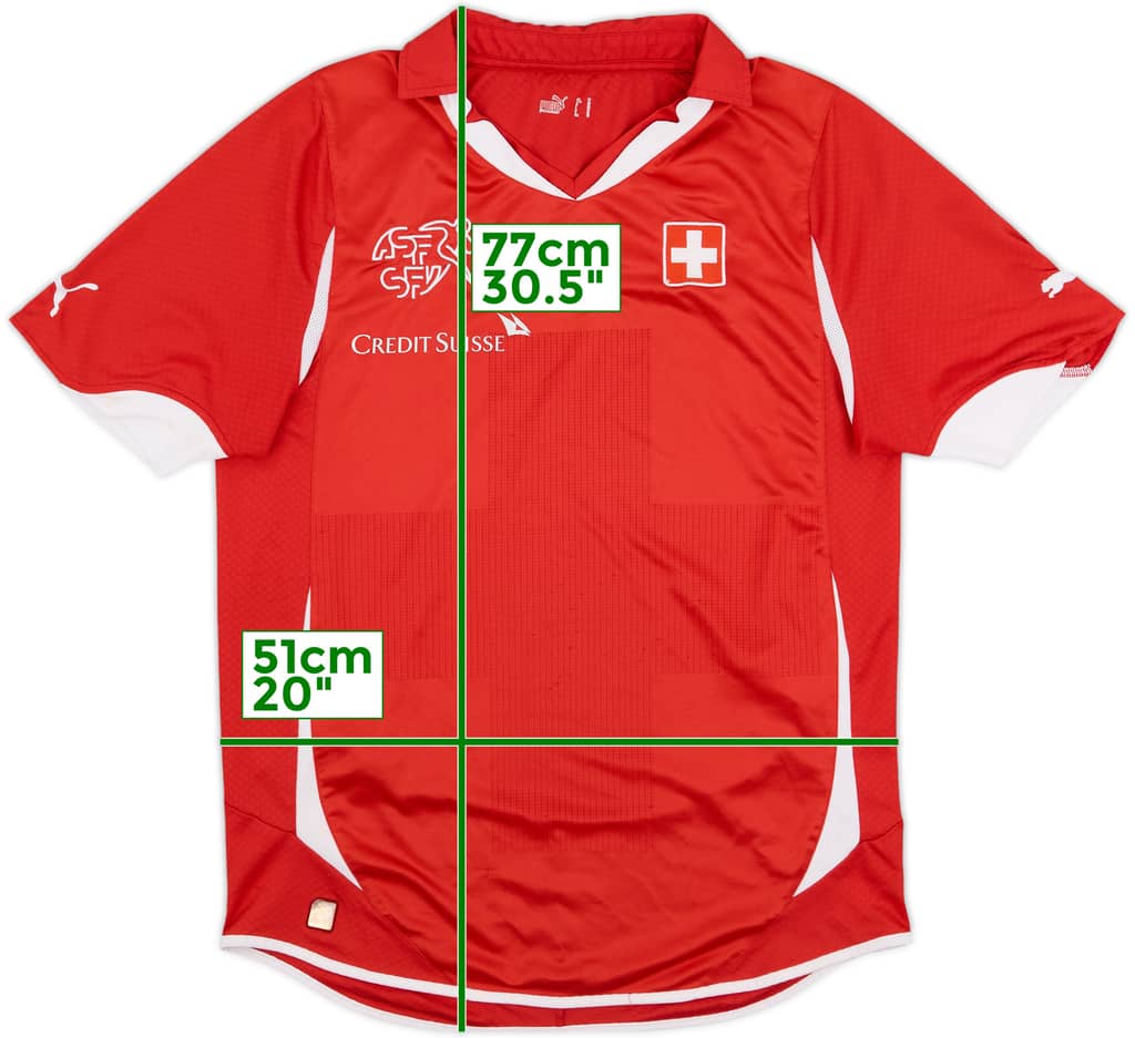 2010-11 Switzerland Home Shirt - 7/10 - (M)