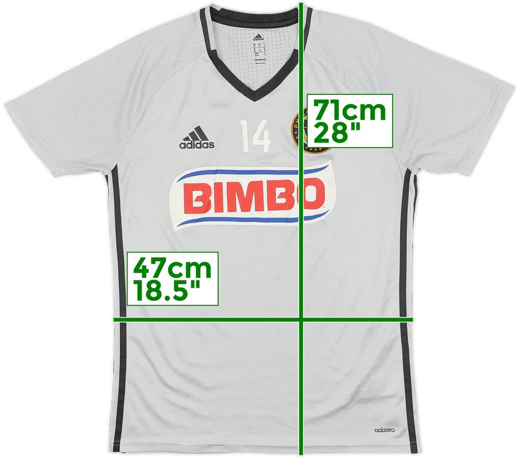 2015 Philadelphia Union adidas Player Issue Training Shirt #14 - 9/10 - (M)