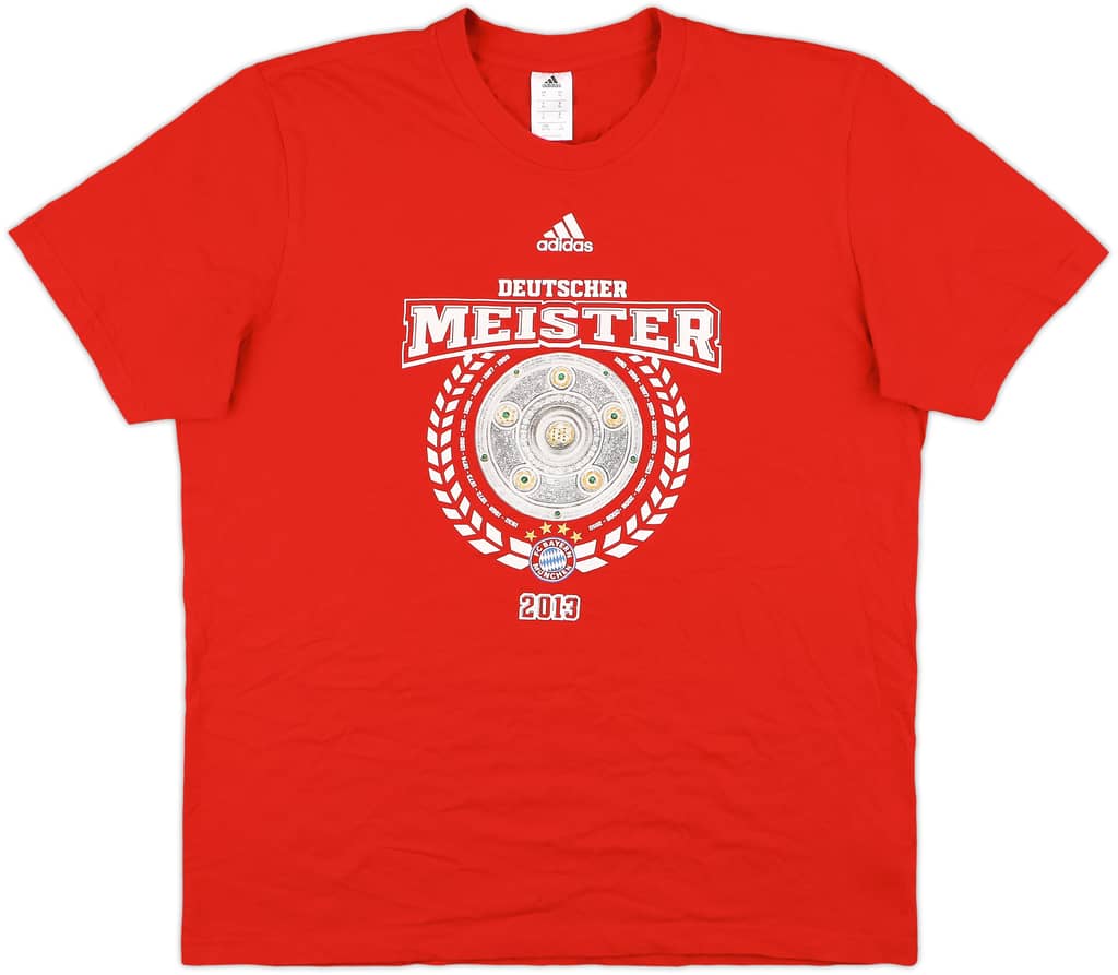 2013 Bayern Munich adidas 'Deutscher Meister 2013' Graphic Tee - 9/10 - (XL)