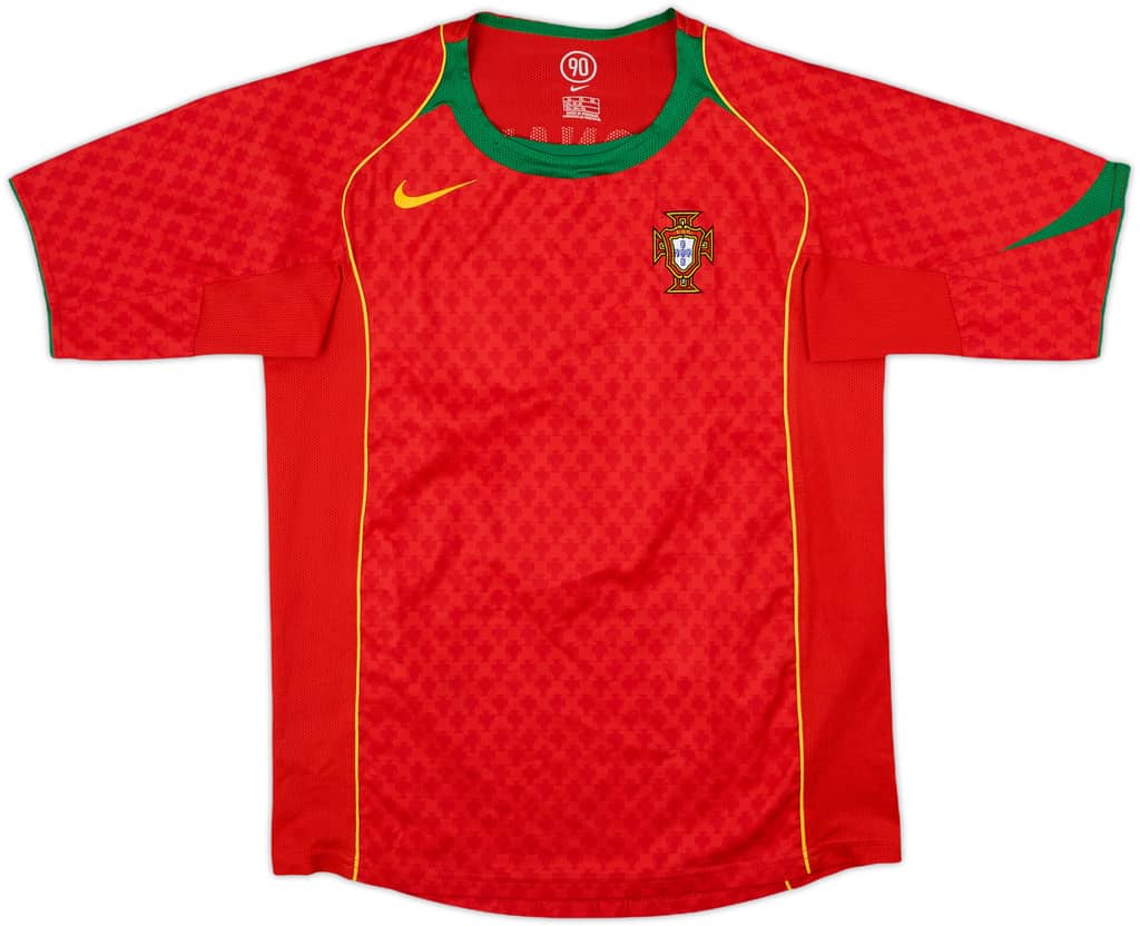 2004-06 Portugal Home Shirt C. Ronaldo #17 - 8/10 - (XL.Boys)