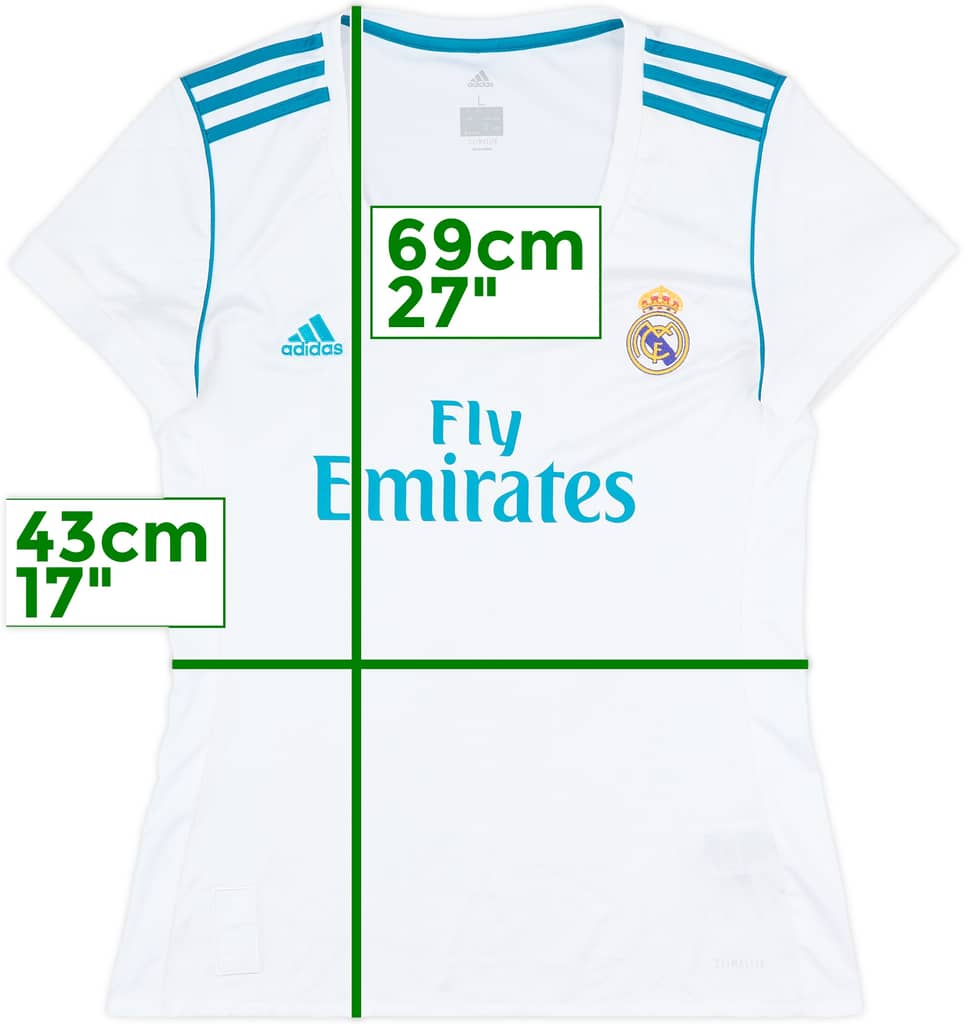 2017-18 Real Madrid Home Shirt - 8/10 - (Women's L)