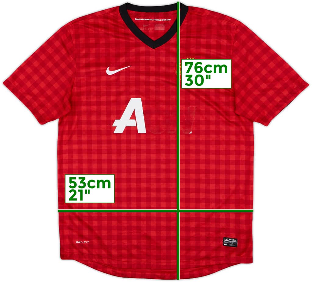 2012-13 Manchester United Home Shirt - 4/10 - (L)