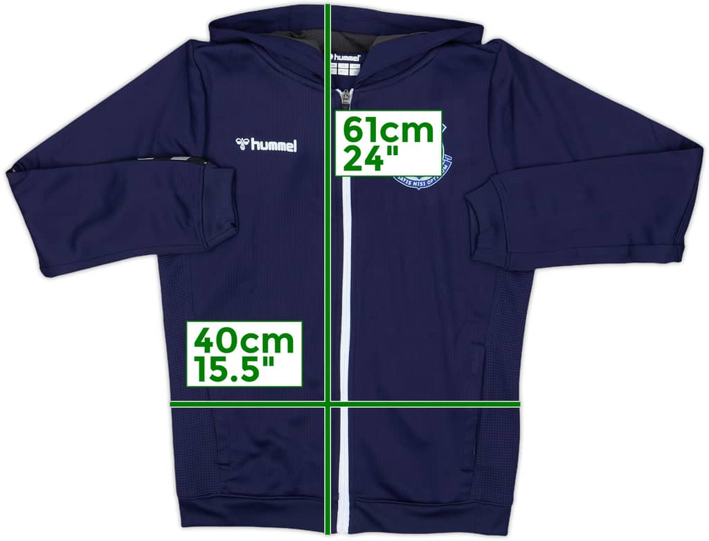 2020-21 Everton Hummel Hooded Track Jacket - 8/10 - (M.Boys)