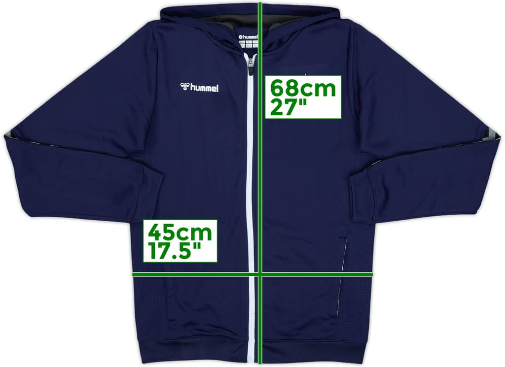 2018-19 Rangers Hummel Hooded Track Top - 10/10 - (XL.Boys)