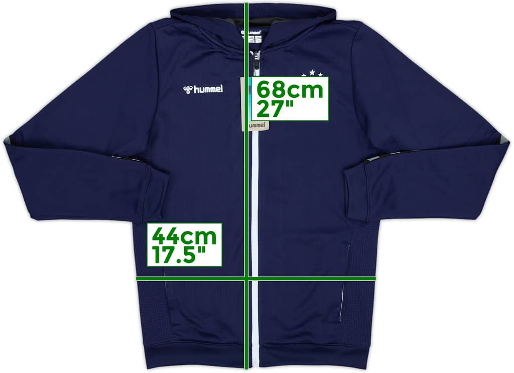 2018-19 Rangers Hummel Hooded Track Top (XL.Boys)