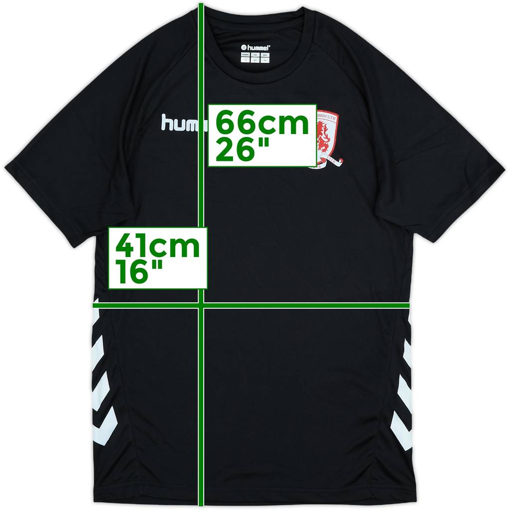 2018-19 Middlesbrough Hummel Training Shirt - 10/10 - (L.Boys)